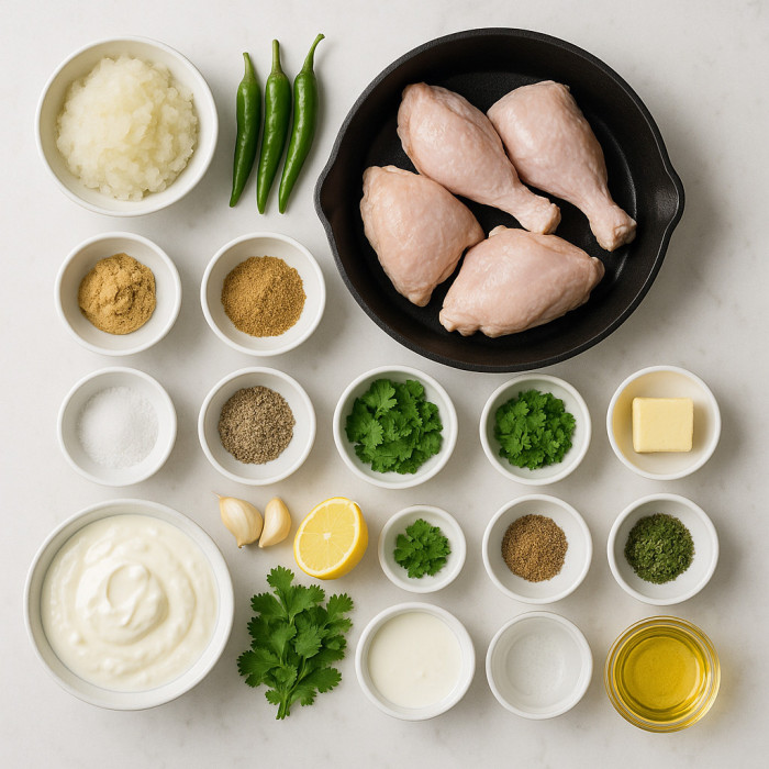 Skillet-cooked chicken ingredients