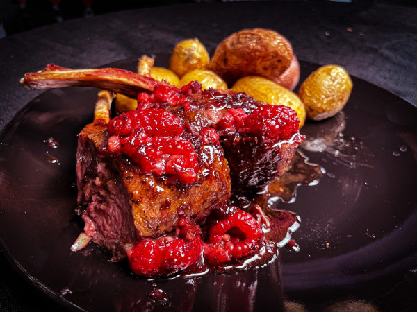 Leg of Lamb Paired with Raspberry Sauce