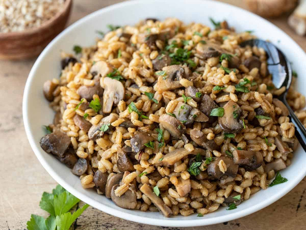 Mushroom and Bean Barley Medley