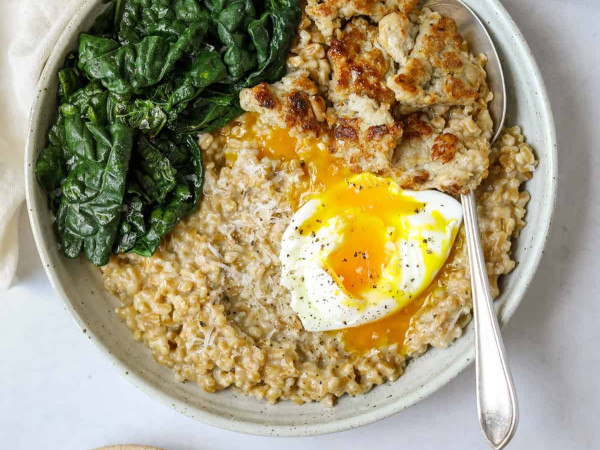 Coconut Infused Farro Porridge