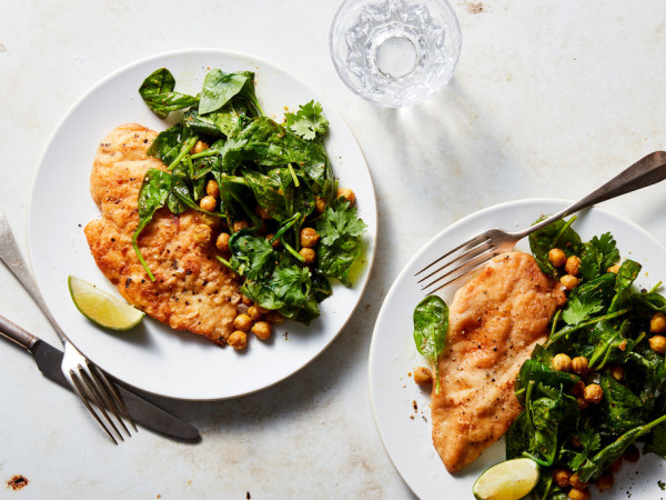 Tender Boneless Chicken Breast Cooked with Tomatoes, Coconut Milk, and Chickpeas