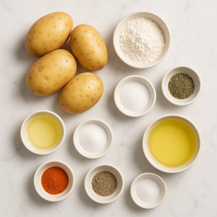 Golden Potato Spirals ingredients