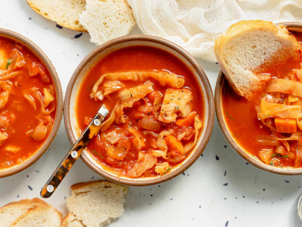 Cabbage Soup with a Sweet and Tangy Twist