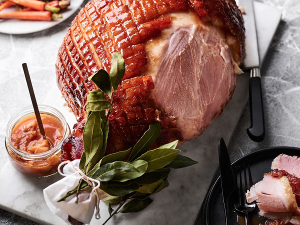 Whiskey-Infused Glazed Ham