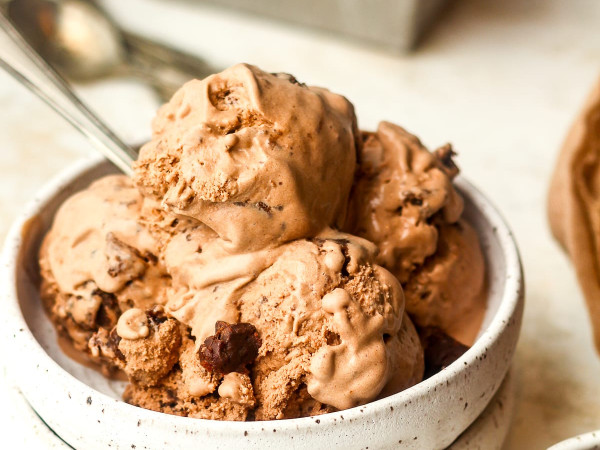 Indulgent Dark Brownie Fudge Ice Cream