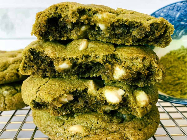 Lemon and Green Tea Cookies (Gluten-Free)