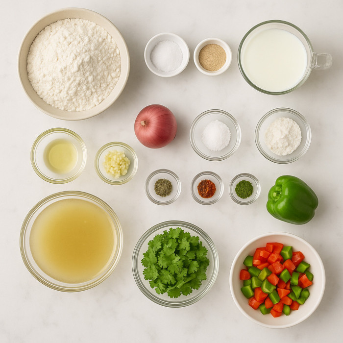 Pizza Toast with Chicken ingredients