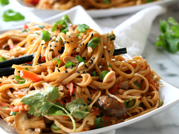 Zesty Thai Peanut Noodles