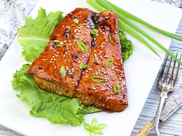 Salmon with Ginger-Teriyaki Glaze