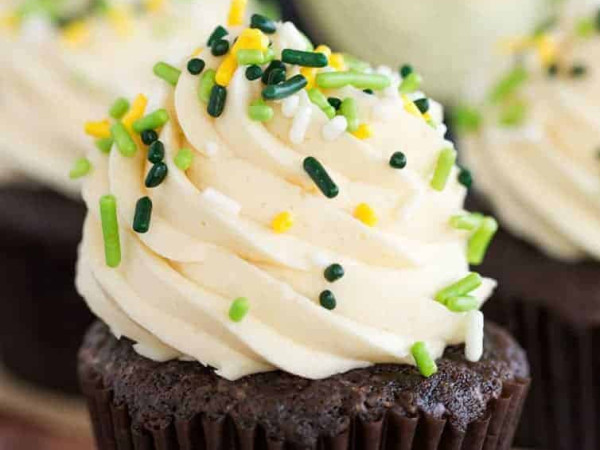 Cupcakes with an Irish Cocktail Twist