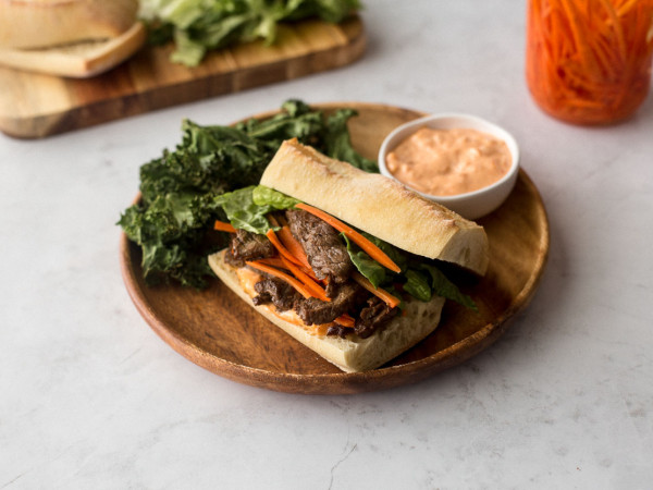 Messy Bulgogi Sandwiches