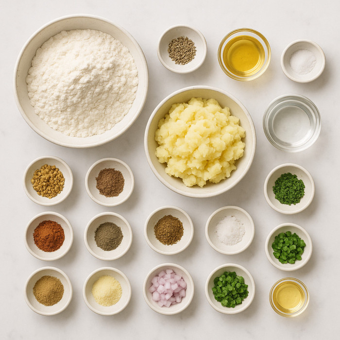 Fried Potato Pastries ingredients