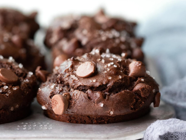 Decadent Chocolate Muffins with Double the Chocolate