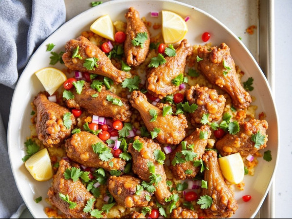 Reynolds Wrap® Sheet Pan Nachos, Sesame Ginger Wings, and Loaded Smashed Potatoes
