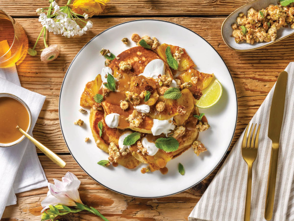 Tropical Pineapple Pancakes from Hawaii