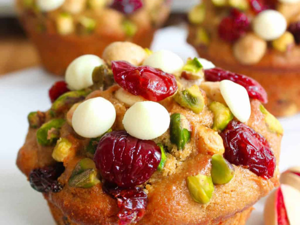 Orange Chocolate Muffins with Cranberries