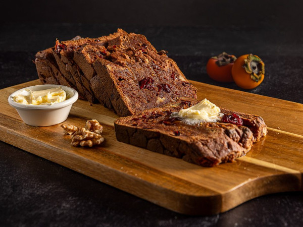 Persimmon and Cranberry Bread
