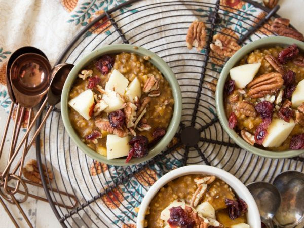 Instant Pot® Pumpkin and Cranberry Steel Cut Oatmeal