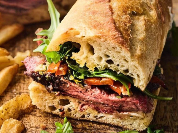 Rustic Rib-Eye Served on Ciabatta