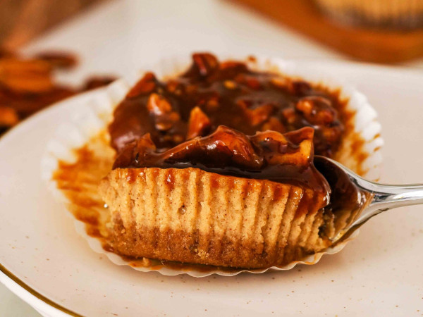 Bite-Sized Pecan Pie Cheesecakes