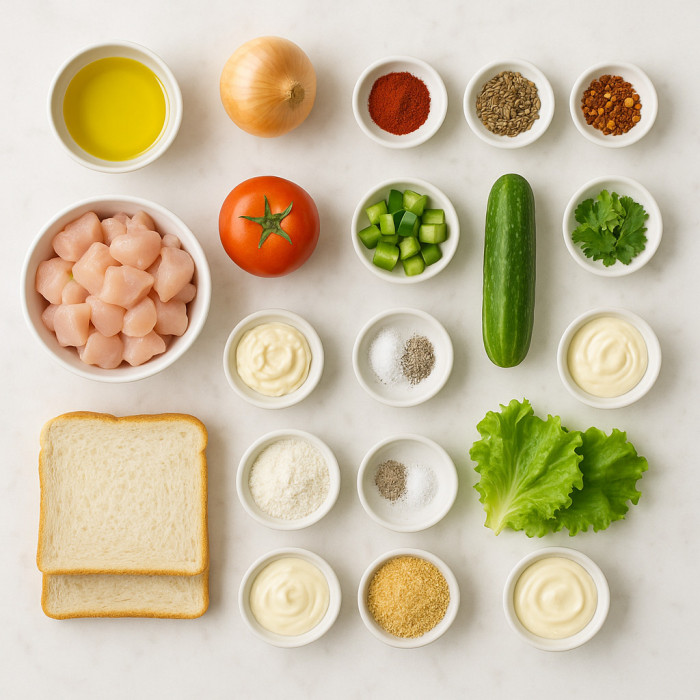 Chicken-Filled Pastry Treats ingredients