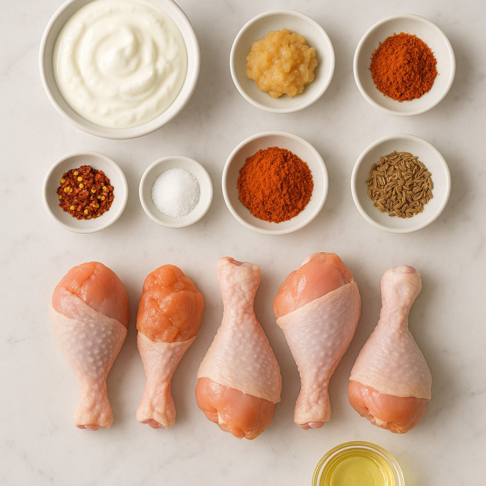 Air-fried chicken thighs ingredients