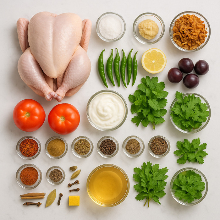 Casserole with Chicken and Rice ingredients