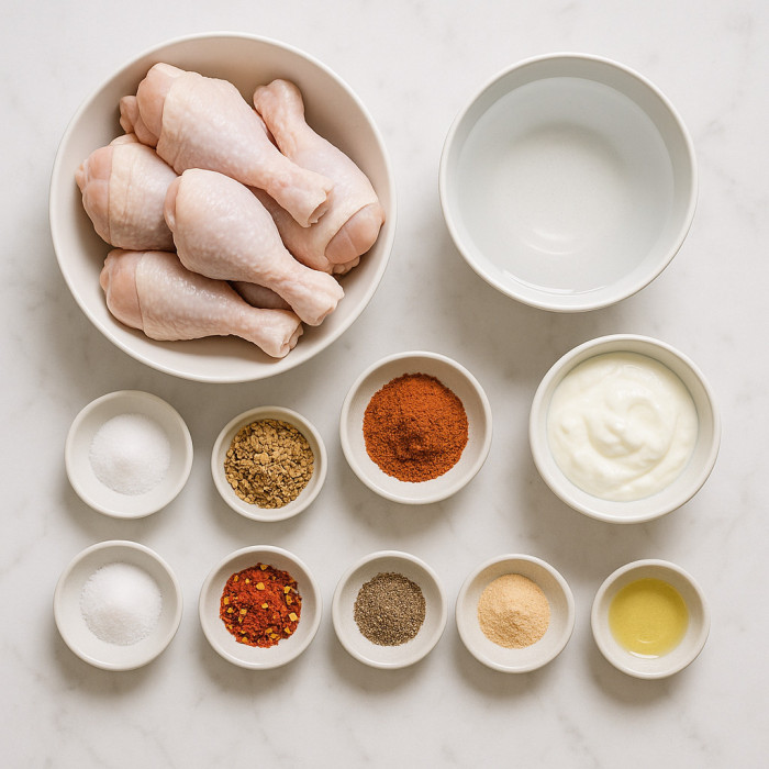 Flavorful Barbecued Chicken Legs ingredients