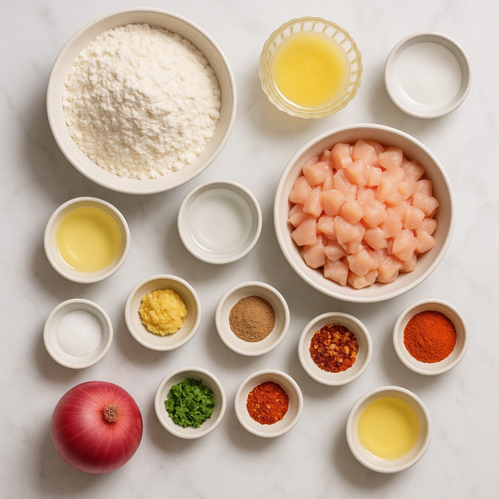 Delicious Chicken Wrapped in Flaky Pastry ingredients