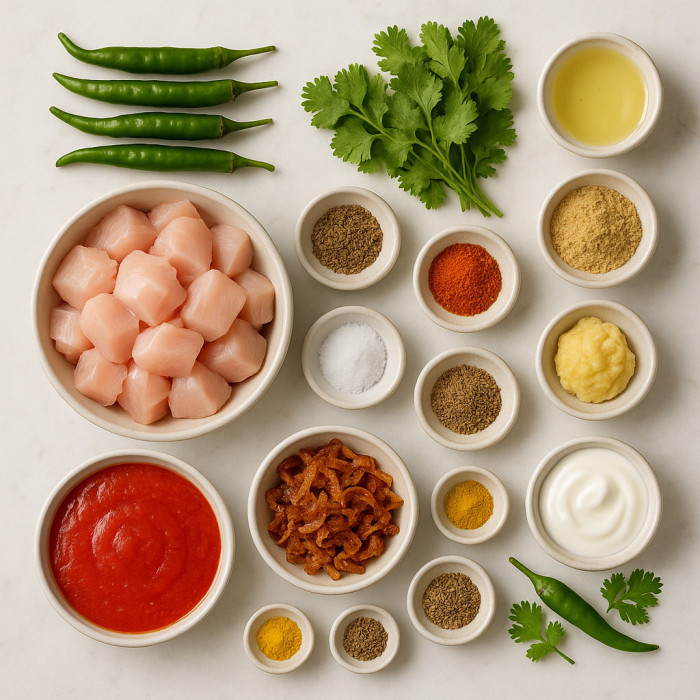 Chicken and Creamy Vegetable Pot ingredients