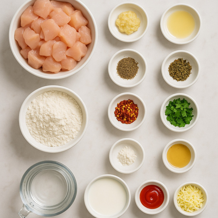 Cheese-Topped Fried Chicken ingredients