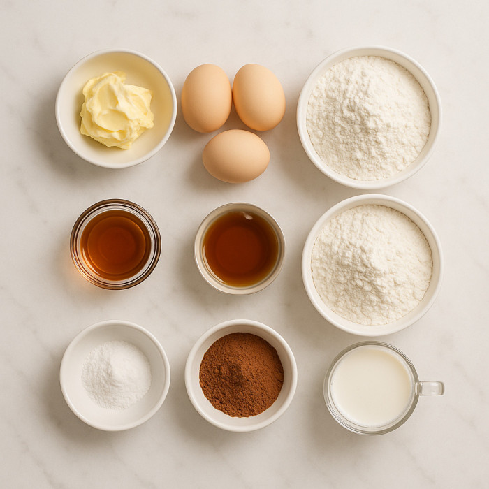 Swirled Marble Cake for Tea ingredients