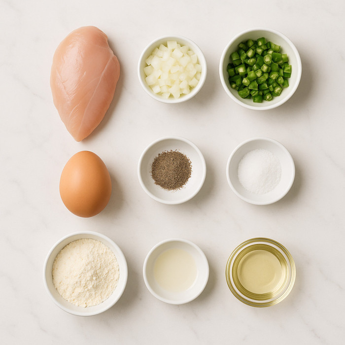 Crepes with Chicken Filling ingredients