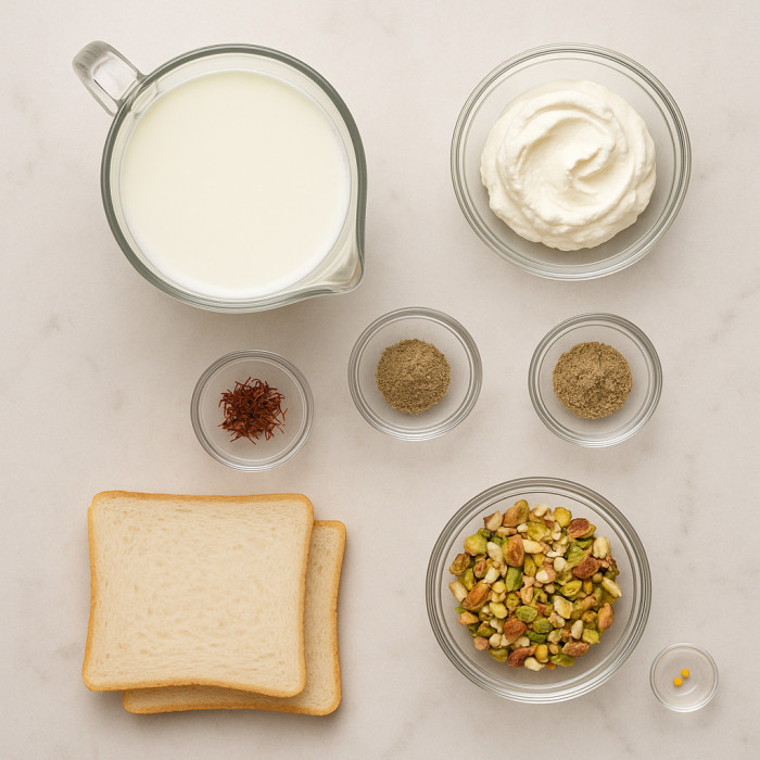 Mouthwatering Ras Malai Mousse ingredients